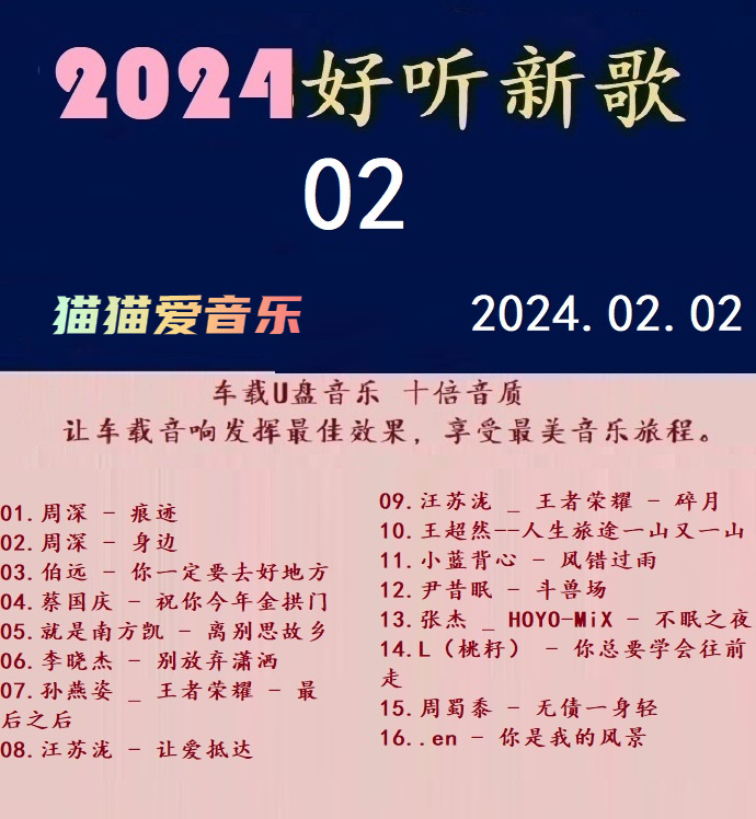 群星-《2024好听新歌02》十倍音质[WAV+分轨]